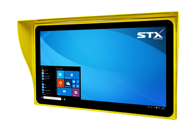 X7600 Industrial Panel Monitor - PCAP Touch Screen - Safety Yellow Finish