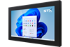 X7318-RT Industrial Panel PC - Fanless Computer For Harsh Environments with Resistive Touch Screen - Matte Black Finish